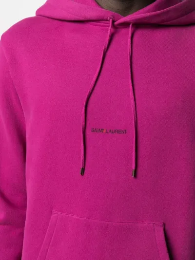 Saint Laurent Felpa oversize con stampa rosa | MODES