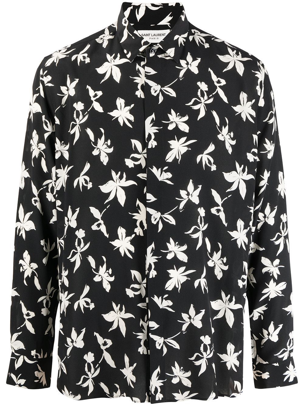 Saint Laurent floral-print silk shirt | Eraldo.com DE