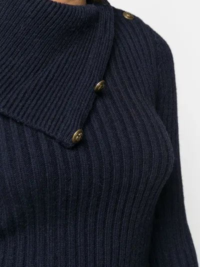 fold neck sweater