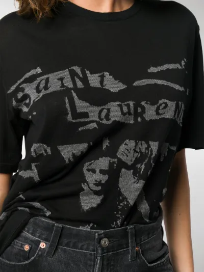 saint laurent t shirt black