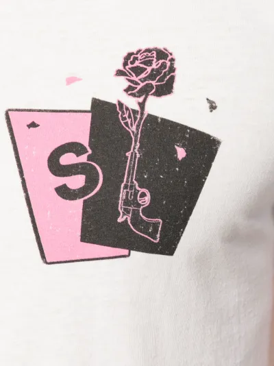 saint laurent rose t shirt