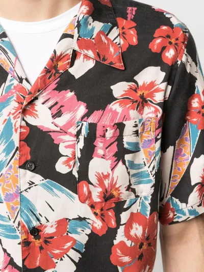 saint laurent hawaiian shirt