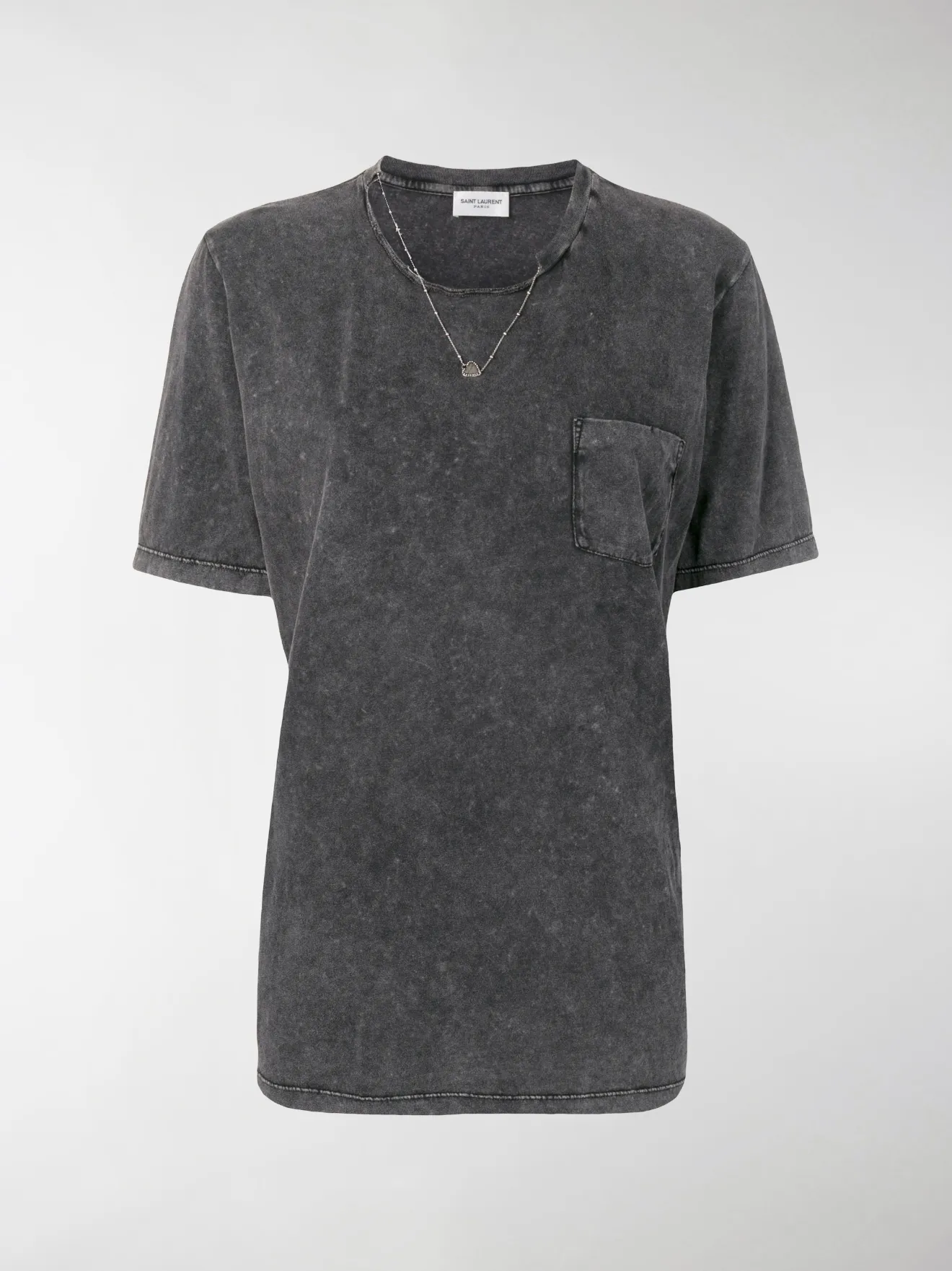 saint laurent heart shirt