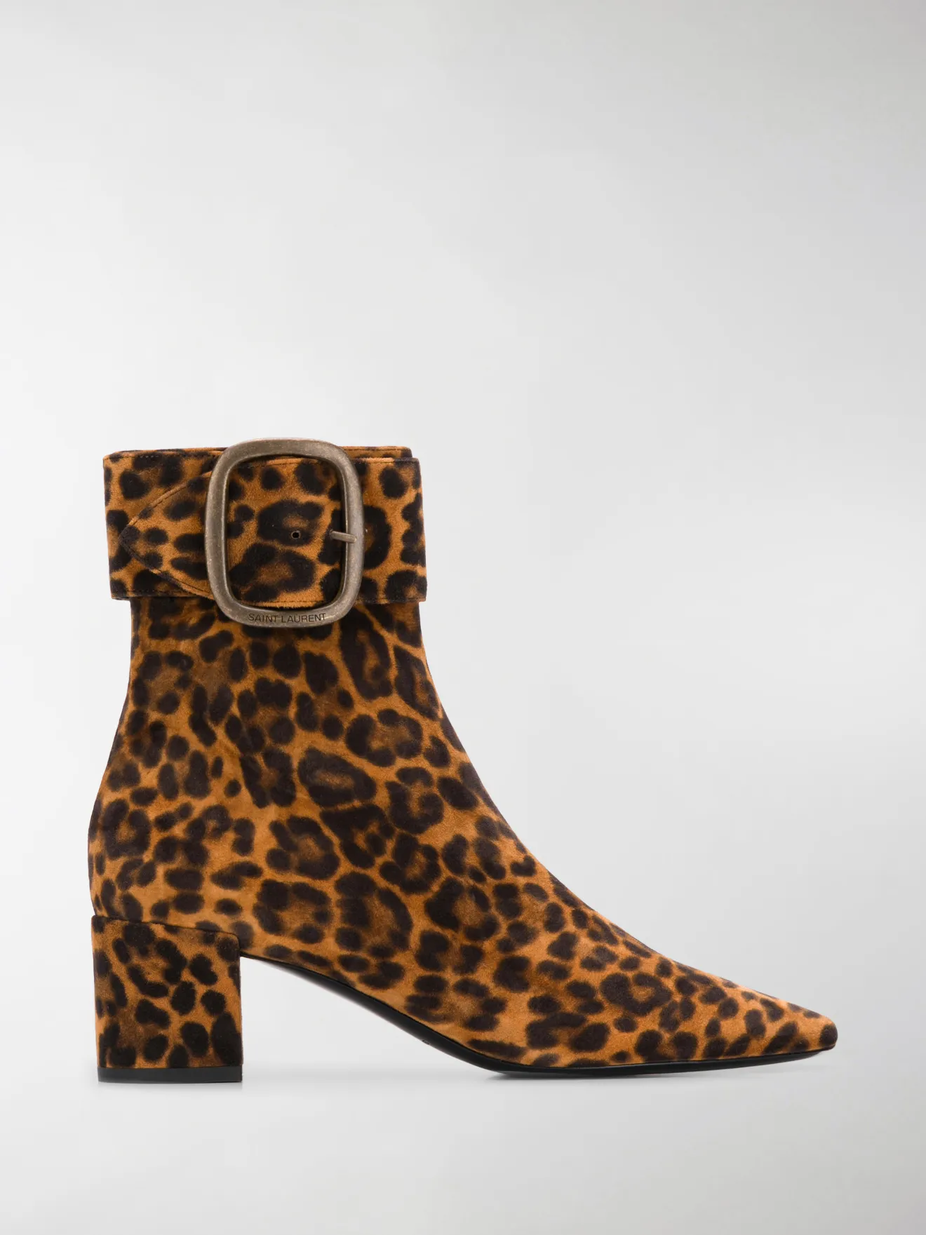 ysl leopard boots