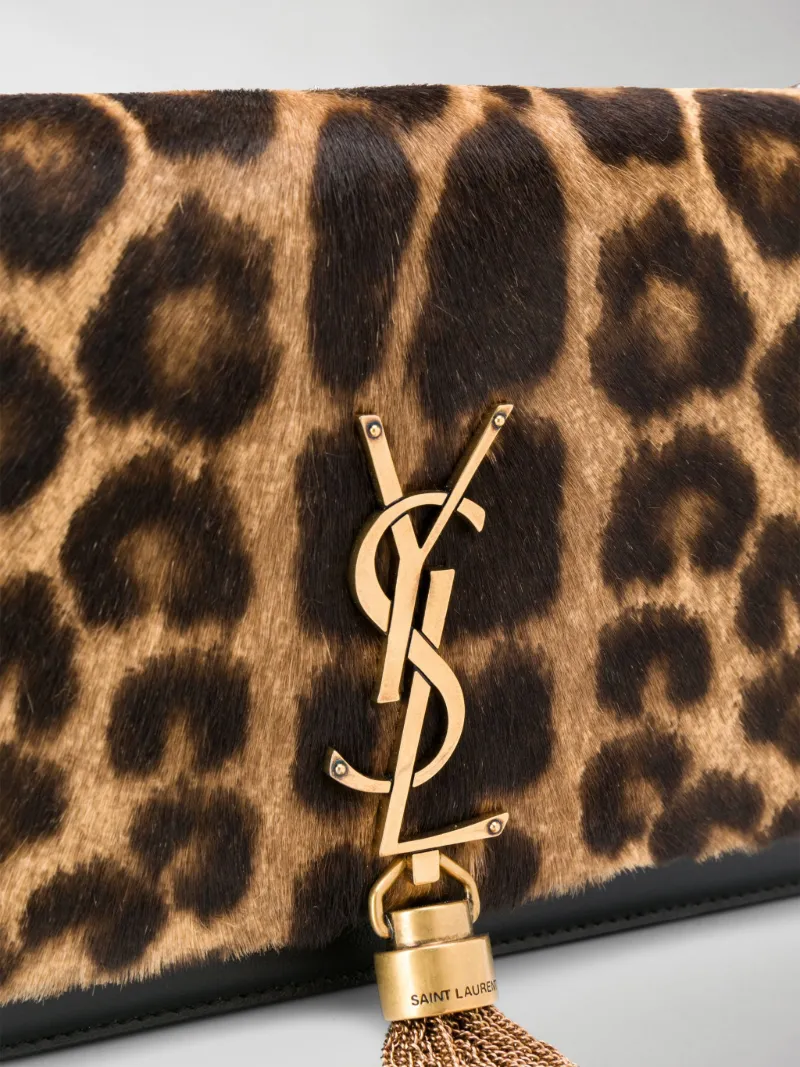 saint laurent leopard wallet