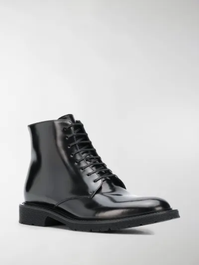 saint laurent lace up boots