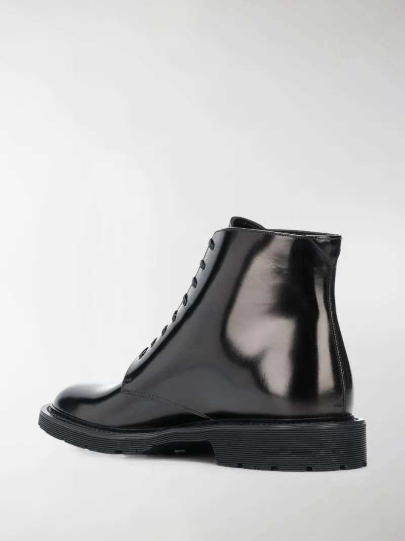 saint laurent lace up boots