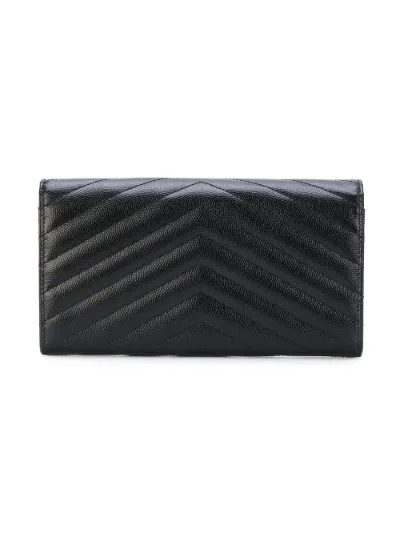 saint laurent large flap wallet