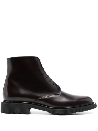 Saint laurent lace up shops boots