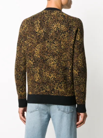 saint laurent leopard sweater