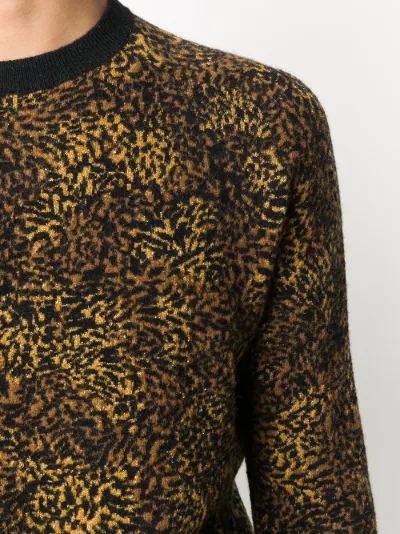 saint laurent leopard sweater