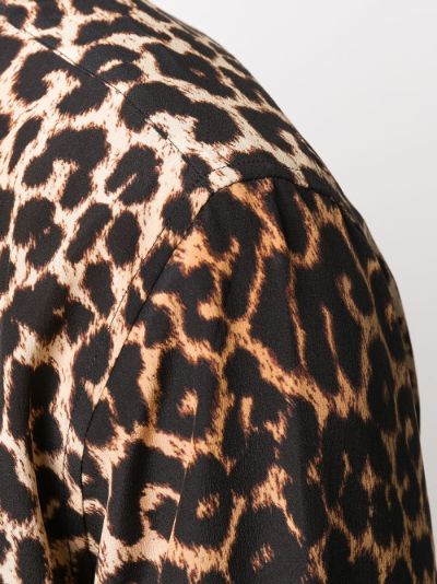 silk leopard shirt