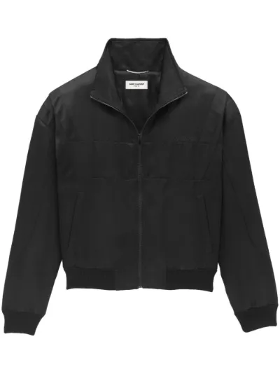 Saint laurent embroidered bomber jacket discount
