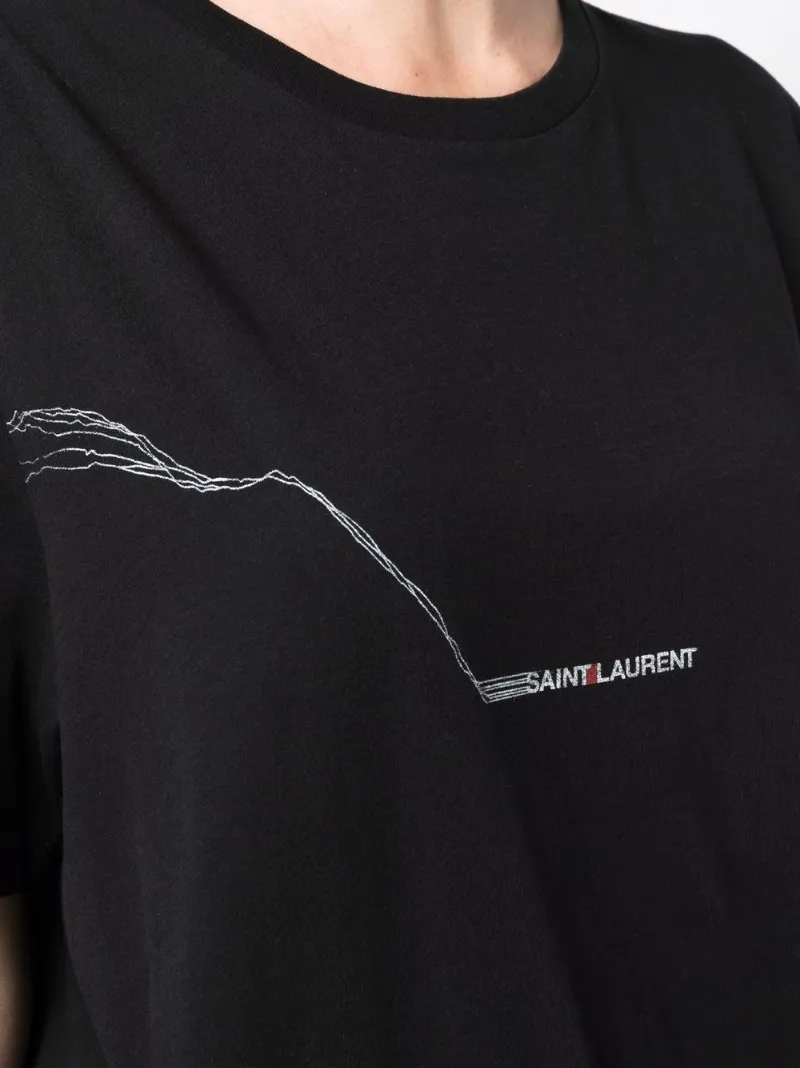 saint laurent script tee