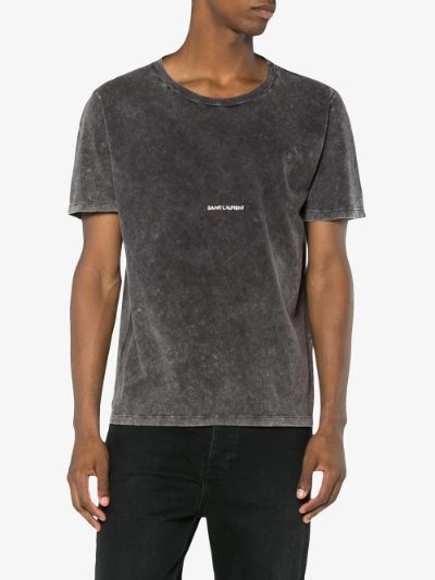 saint laurent distressed t shirt