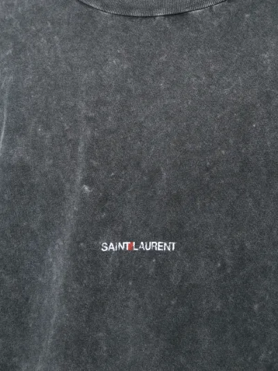 saint laurent distressed t shirt