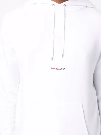 white saint laurent hoodie