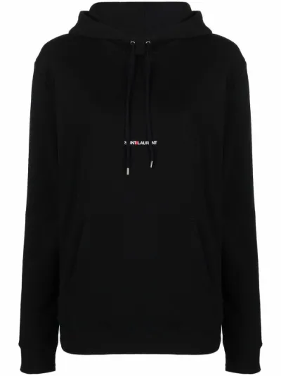 Saint Laurent logo print hoodie Eraldo UK