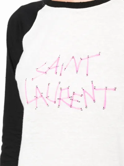 Saint laurent baseball clearance tee