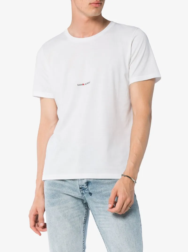 saint laurent logo tee