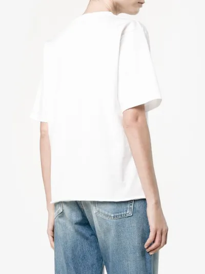 saint laurent box logo tee