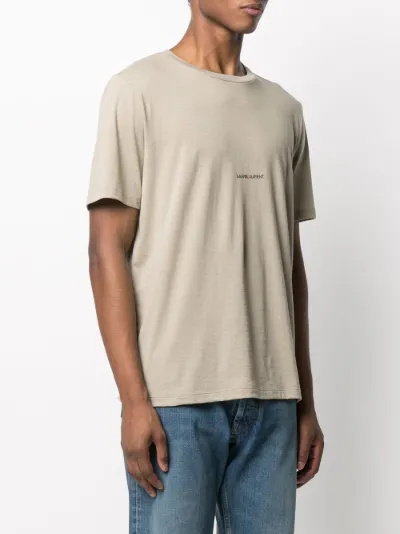 saint laurent box logo tee