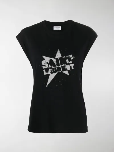saint laurent star print shirt