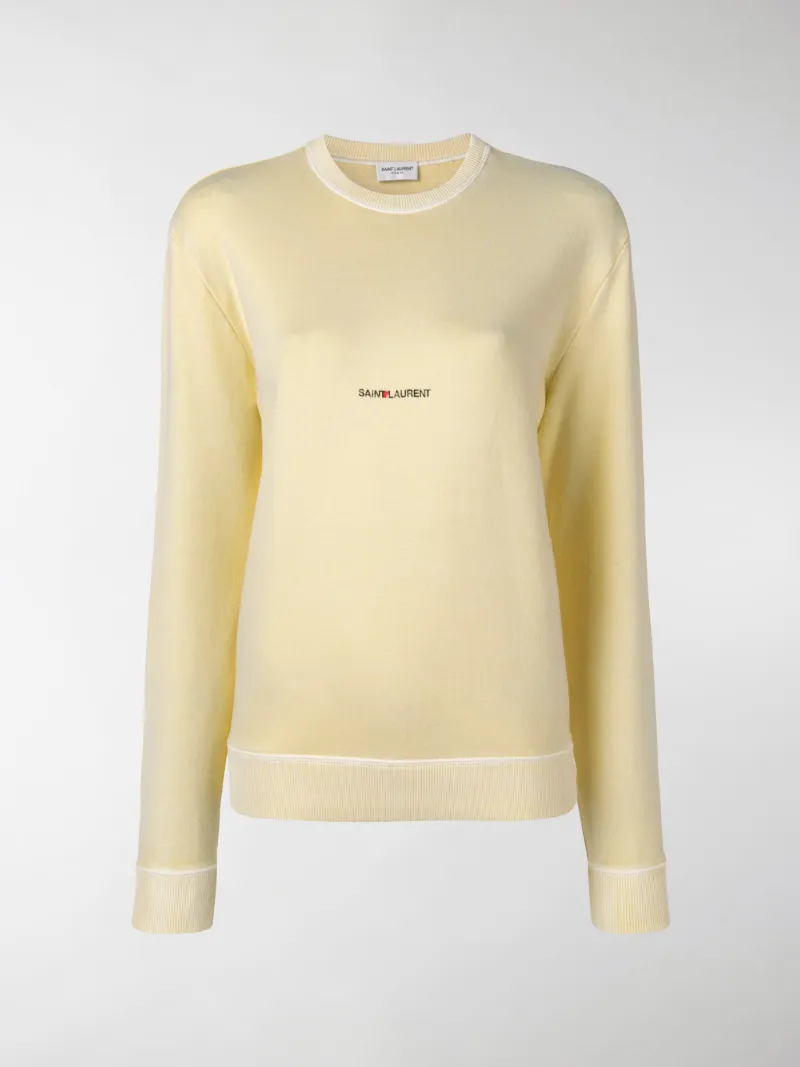 saint laurent yellow sweatshirt