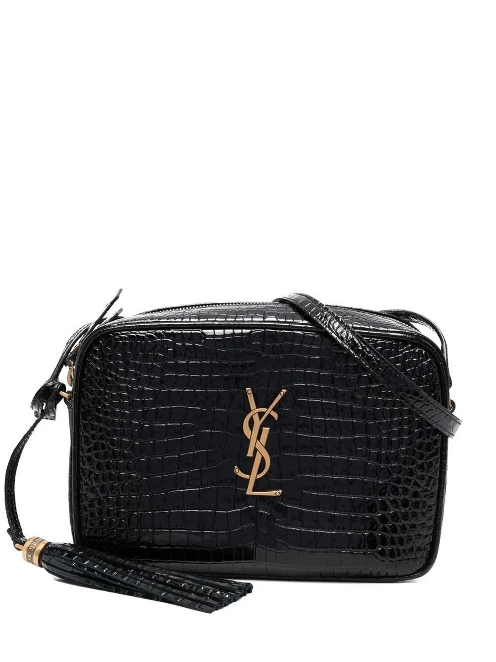 Saint laurent croc on sale pouch