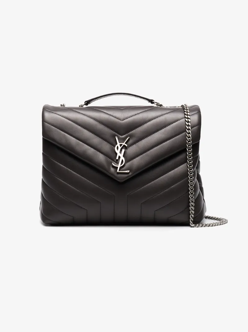 SAINT LAURENT Loulou Monogram YQuilted Xl Slouchy Chain Shoulder Bag, Black ModeSens