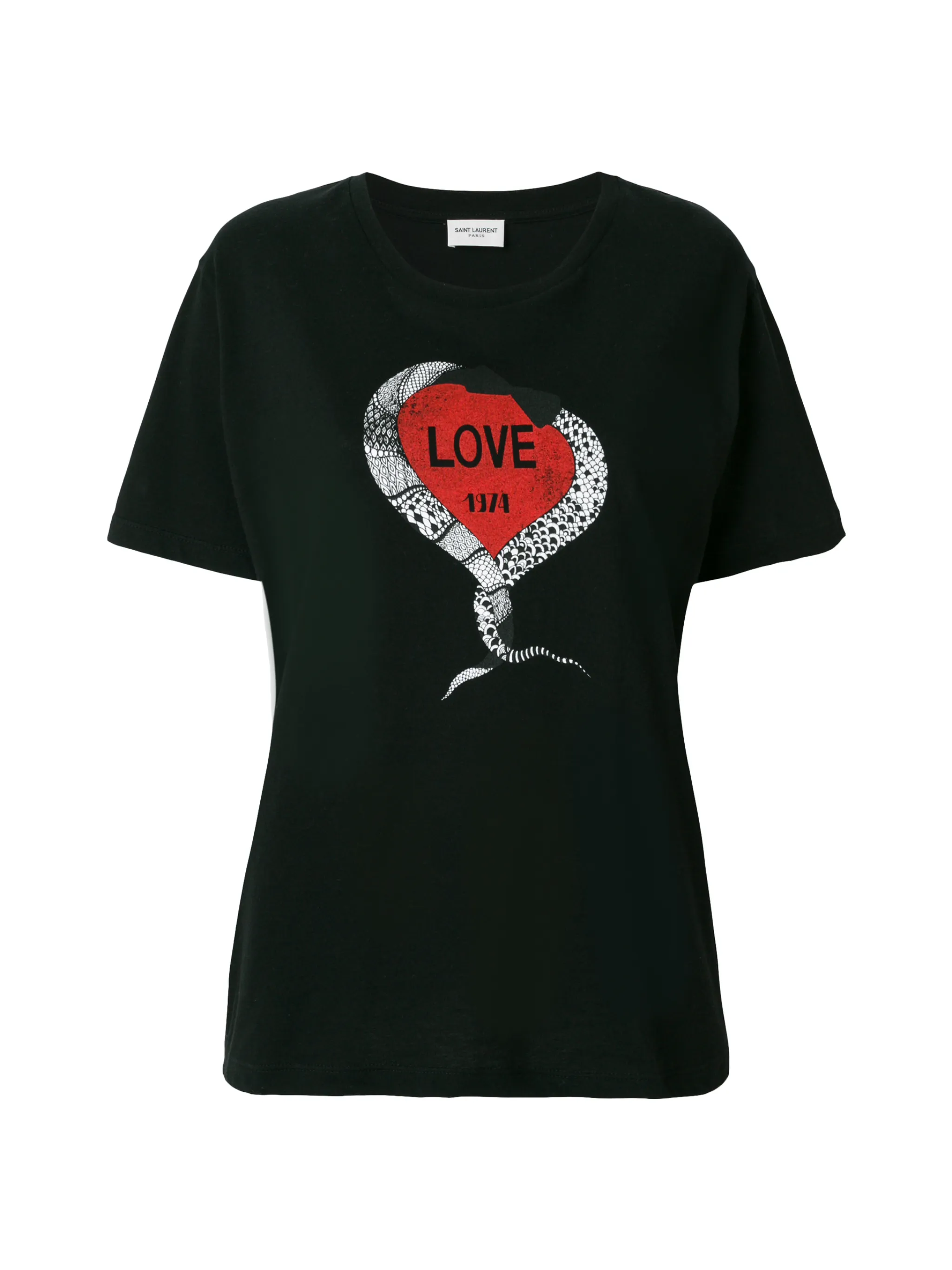 SAINT LAURENT PARIS クルーネック/LOVE 1974美品 SAINT LAURENT PARIS クルーネック/LOVE 1974美品