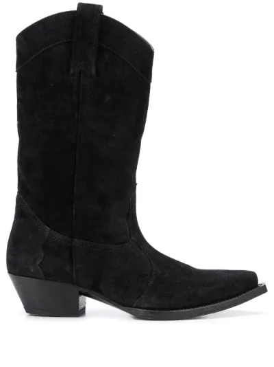 saint laurent western bootie