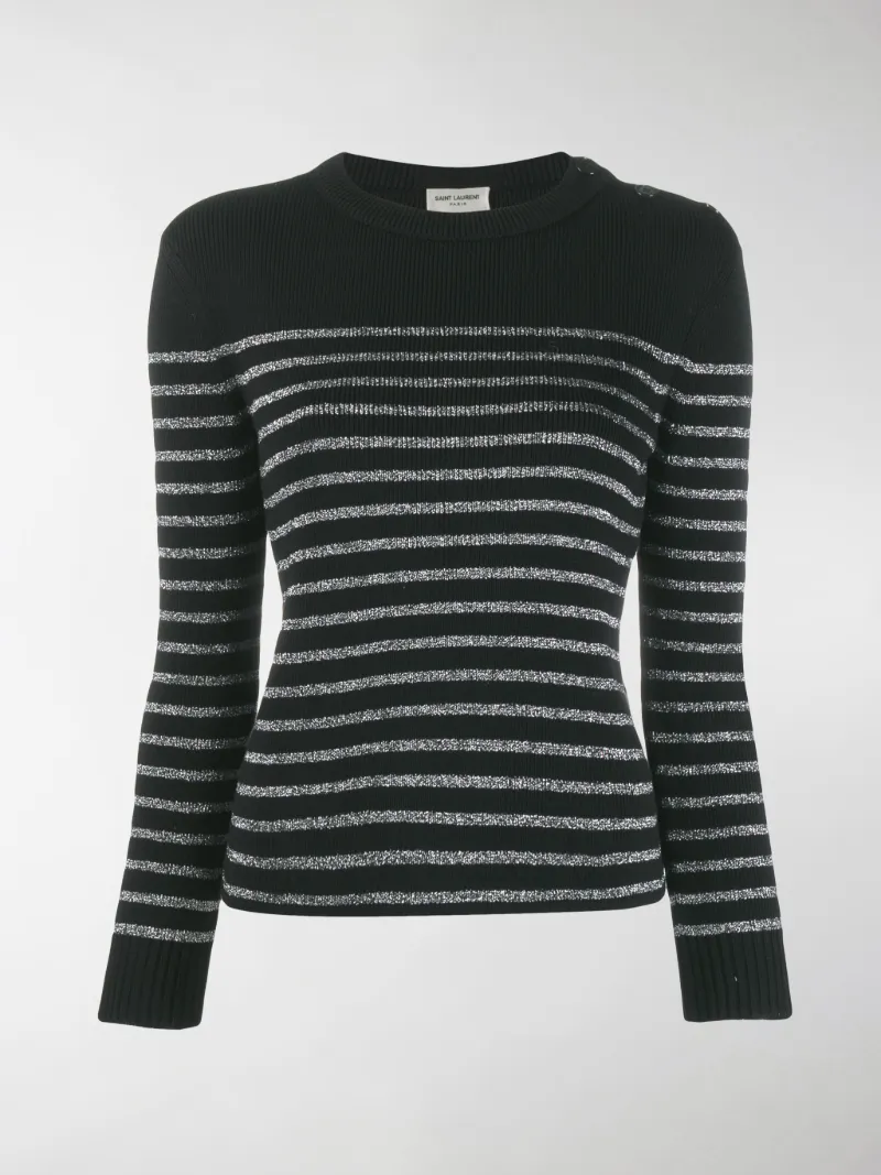 saint laurent black jumper