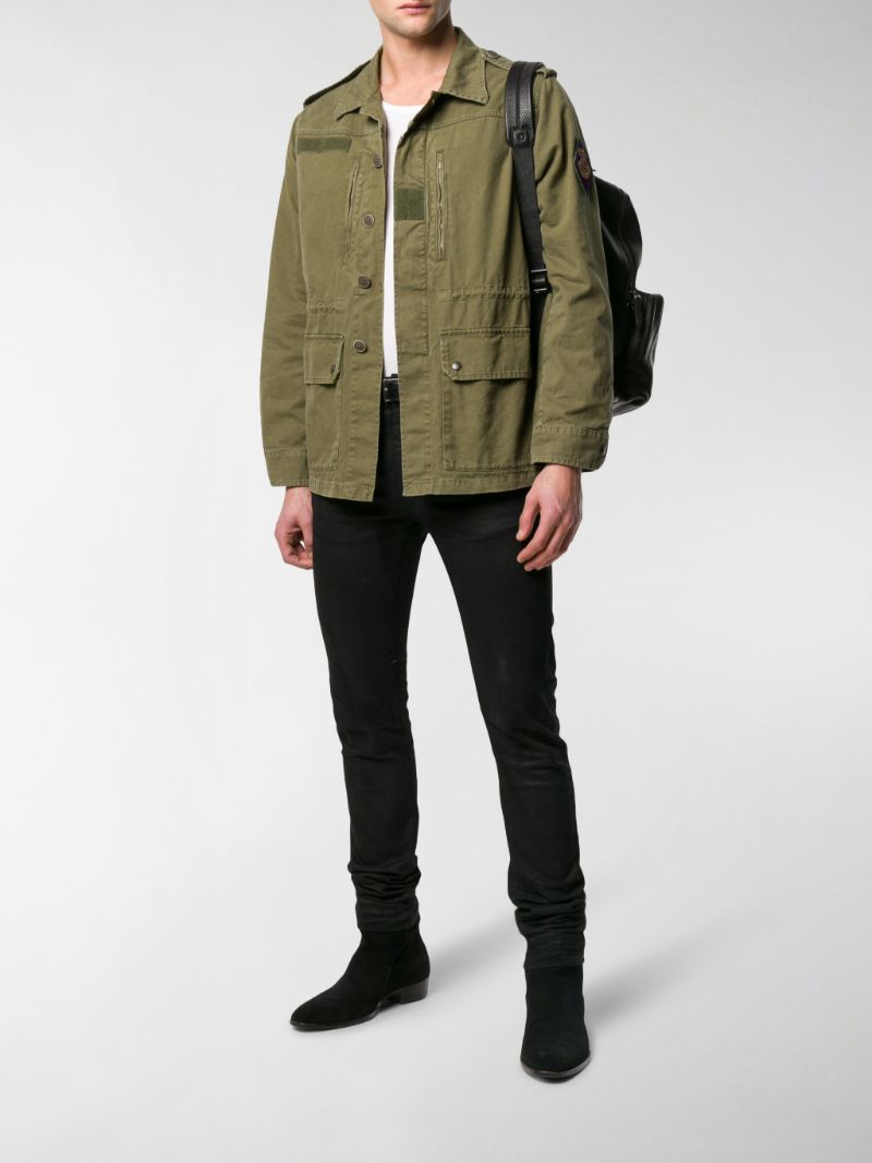 ysl military jacket