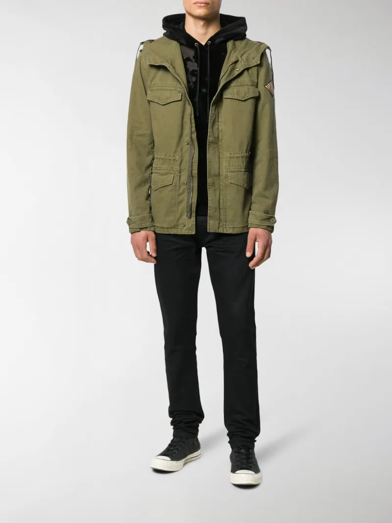 military style parka