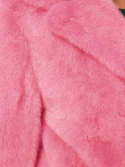 pink mink fur coat