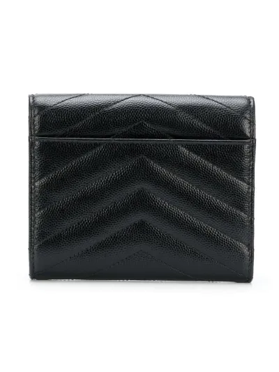 ysl compact trifold wallet