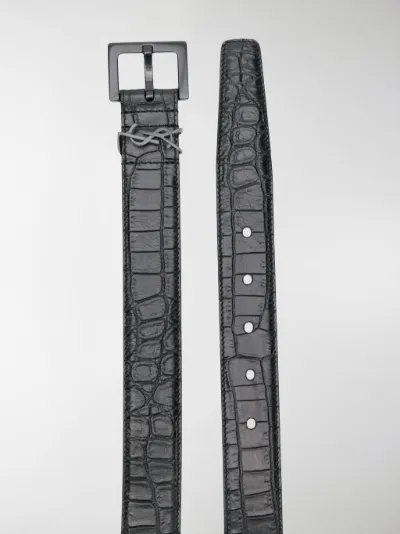 ysl croc belt