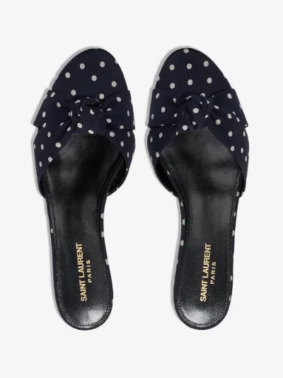 polka dot mules