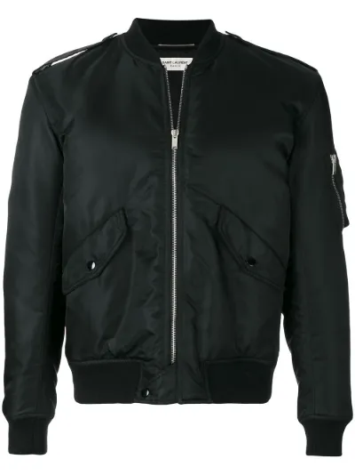 black padded bomber jacket
