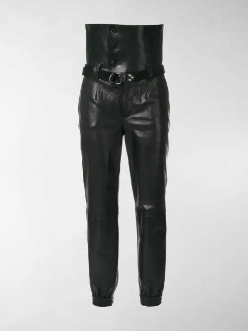 Saint Laurent - Pantaloni a vita alta