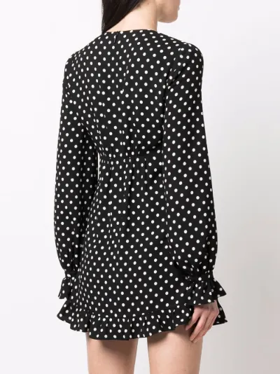 Saint laurent polka dot dress hotsell
