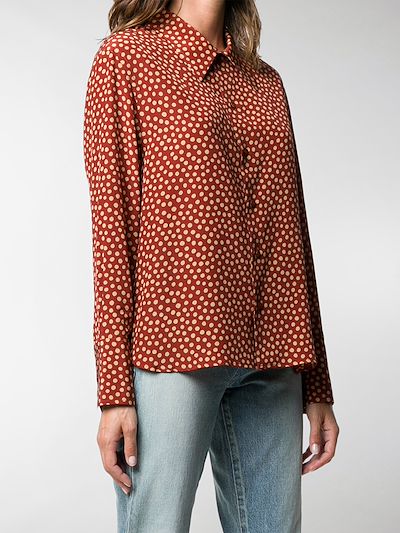 polka dot print blouse
