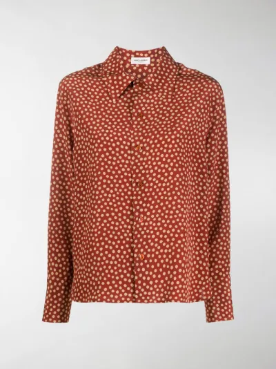 polka dot print blouse