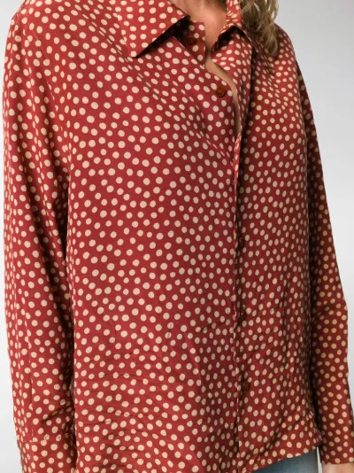 polka dot print blouse