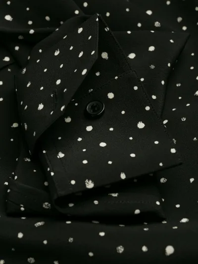 saint laurent polka dot shirt