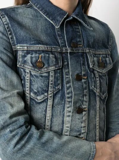 raw hem denim jacket