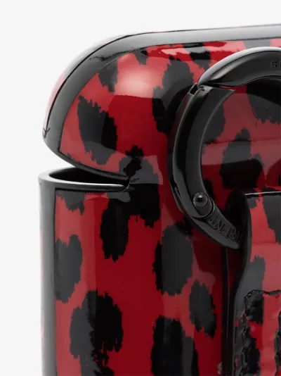 red and black leopard print