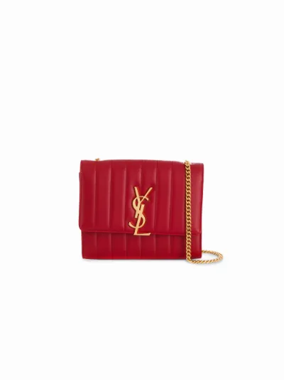 ysl red clutch bag