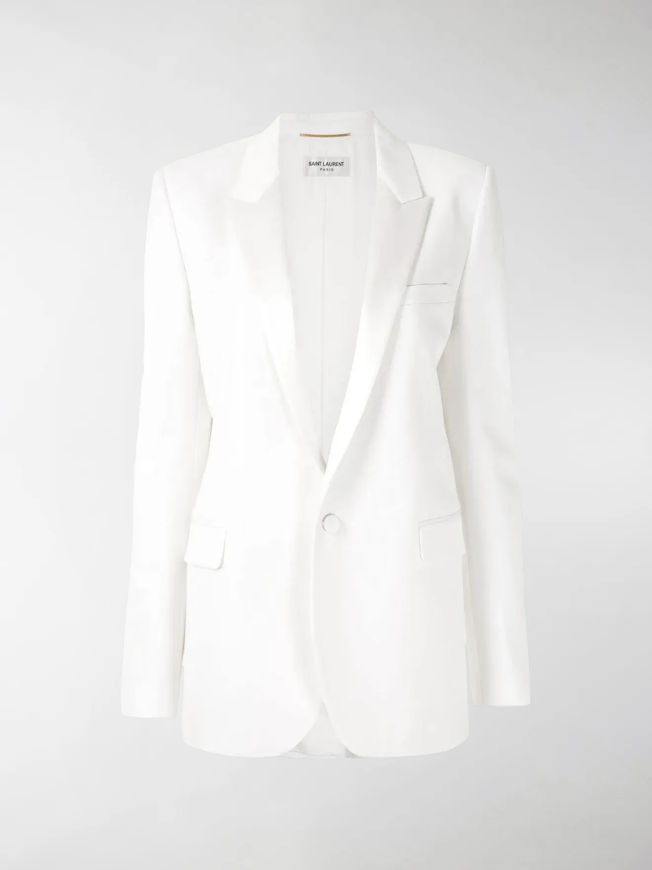 saint laurent white blazer